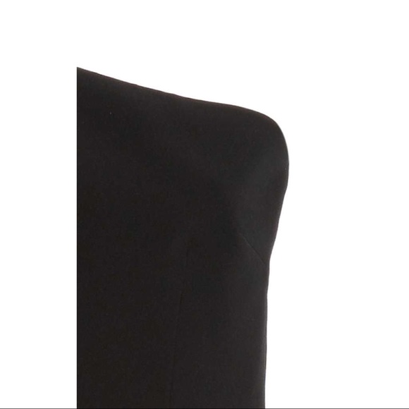 Safiyaa MO Exclusive Asymmetric Bow Crepe Knee-Length Dress | Size FR 36 - Picture 4 of 10